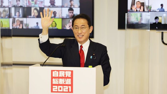 岸田文雄大勝 當選自民黨總裁將成新首相